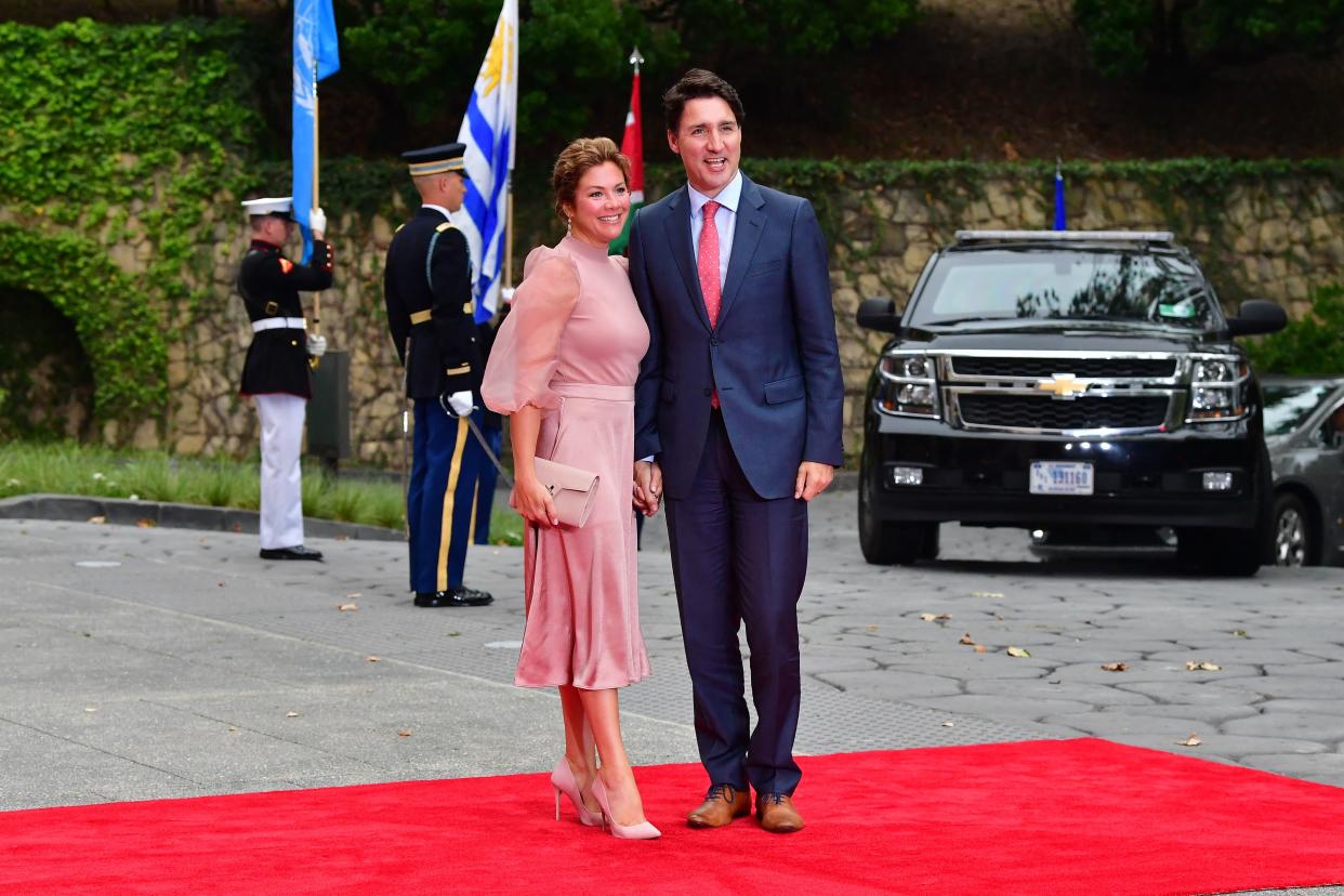 Canadian Prime Minister Justin Trudeau and his wife, Sophie Grégoire Trudeau, are separating after 18 years of marriage. (Photo by FREDERIC J. BROWN/AFP via Getty Images)