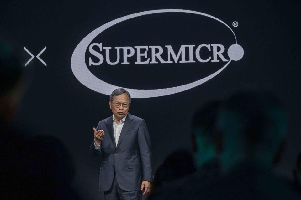 <p>David Paul Morris / Bloomberg via Getty Images</p> Charles Liang, chief executive officer of Super Micro Computer.