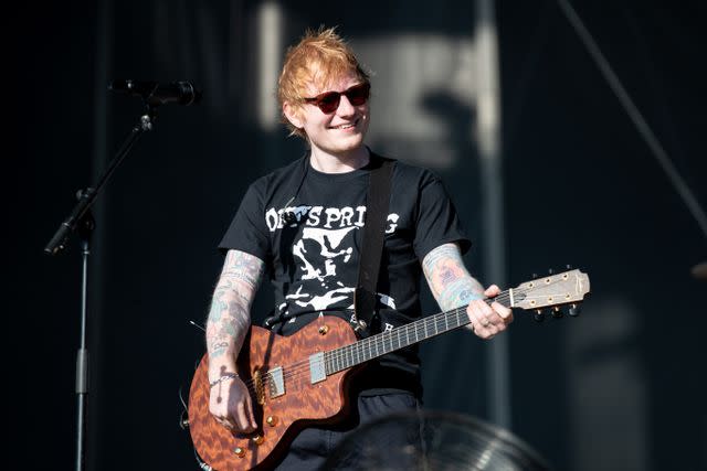 <p>Miikka Skaffari/FilmMagic</p> Ed Sheeran performs with The Offspring at 2024 BottleRock at Napa Valley Expo on May 26, 2024 in Napa, California