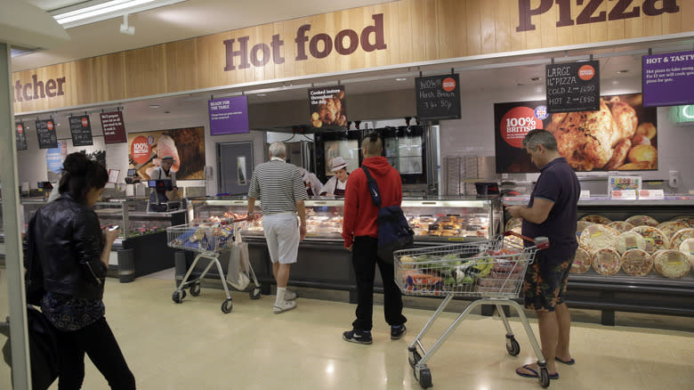 grocery store prepared food counter