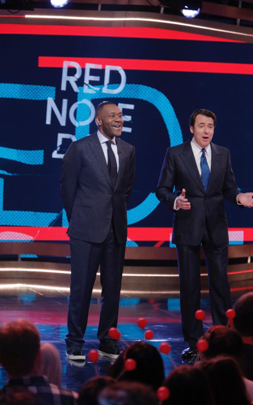 Sir Lenny Henry and Jonathan Ross, who paid tribute to those affected by the attack on Westminster  - Credit:  Gary Moyes/BBC