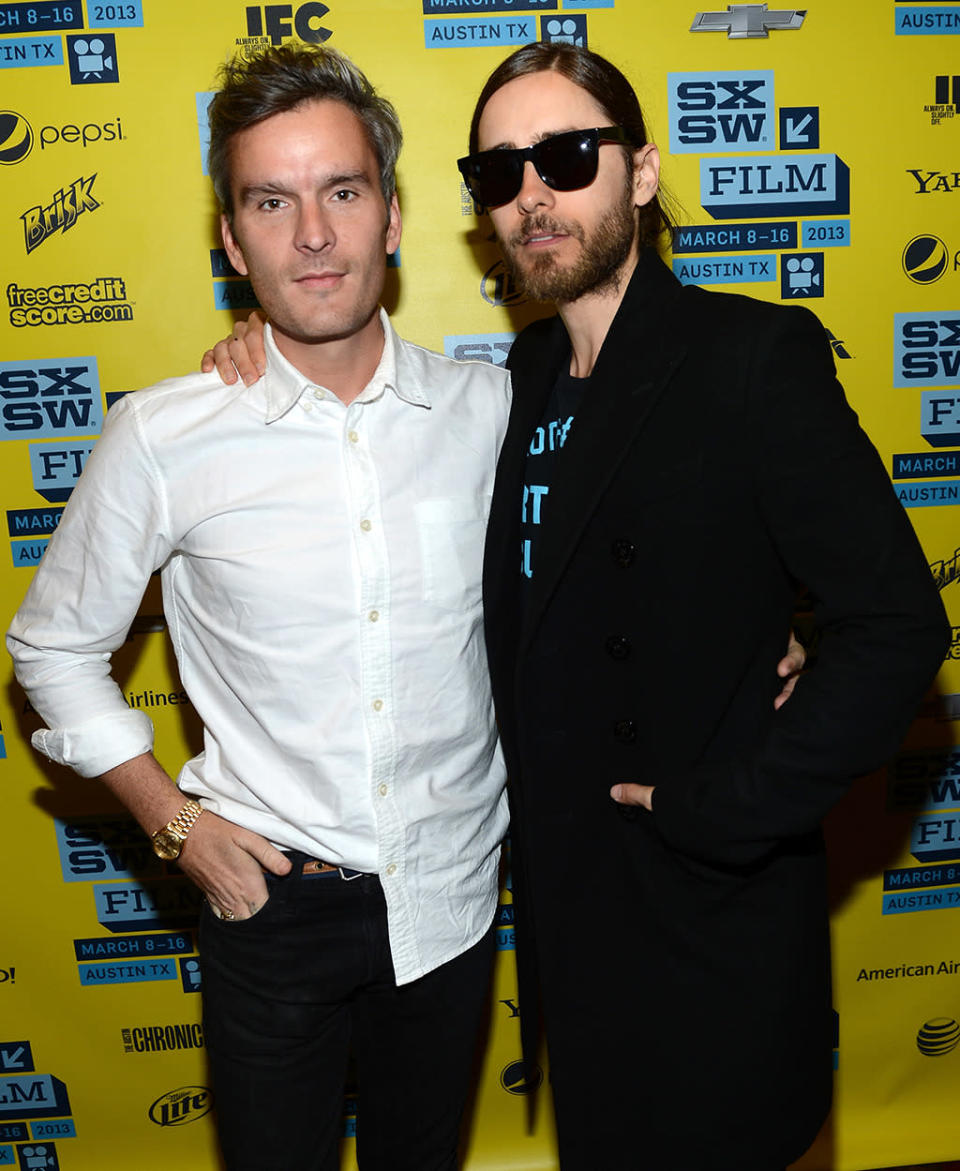 <p>Leto returned with his directorial debut of the documentary film <em>“Artifact”</em>. He poses with fellow actor/musician Balthazar Getty during the 2013 SXSW Festival in Austin, Texas. (Photo: Michael Buckner/Getty Images)</p>