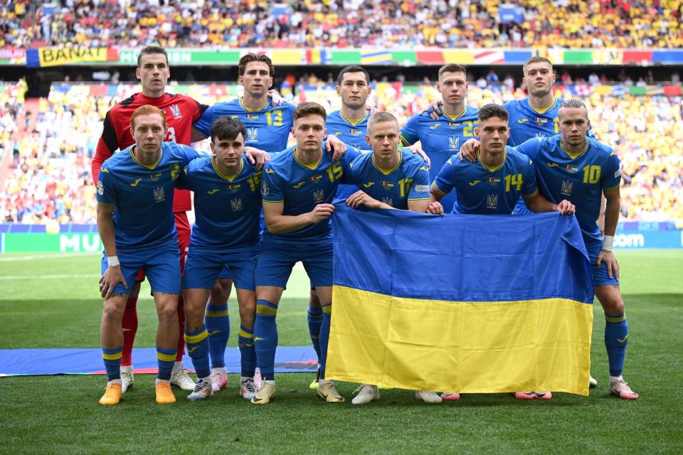 Die ukrainische Nationalmannschaft tritt am Freitag gegen die Slowakei an. (Bild: 2024 Getty Images/Clive Mason)