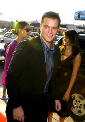 Matt Damon at the Hollywood premiere of Universal Pictures' The Bourne Supremacy