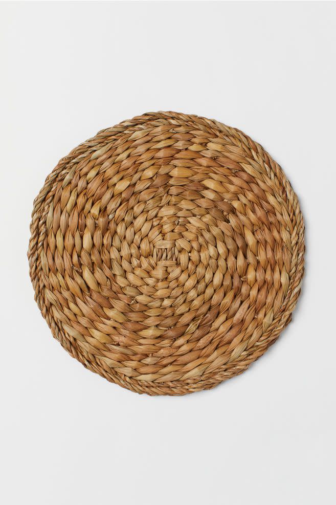 H&M home - Round seagrass table mat, £6.99