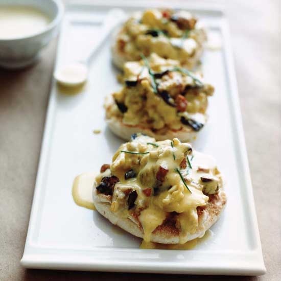 <p>These warm, melty, open-face sandwiches are sure to win over Dad.</p> <p> <a rel="nofollow noopener" href="http://www.foodandwine.com/recipes/bacon-cheese-and-scrambled-egg-sandwiches-hollandaise" target="_blank" data-ylk="slk:Go to recipe;elm:context_link;itc:0;sec:content-canvas" class="link ">Go to recipe</a></p>