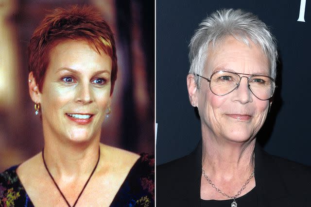 <p>Walt Disney/Everett; Steve Granitz/FilmMagic</p> Jamie Lee Curtis, then and now