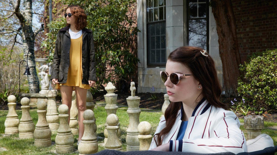 &ldquo;The only thing worse than being incompetent or being unkind or being evil is being indecisive,&rdquo; a sociopathic teen (Olivia Cooke) tells her sorta-friend (Anya Taylor-Joy) in &ldquo;Thoroughbreds.&rdquo; So they make a firm decision to kill the latter&rsquo;s vicious stepfather, a crime nuzzled amid the idylls of suburbia (think &ldquo;Heathers&rdquo;) and the hubris of uncanny companionship (think Ingmar Bergman&rsquo;s &ldquo;Persona&rdquo;). Cory Finley&rsquo;s satire is a <a href="https://www.huffingtonpost.com/entry/thoroughbreds-cory-finley-psychodrama_us_5a9ea2d1e4b089ec353eb503" target="_blank" rel="noopener noreferrer">slick psychodrama</a> that&rsquo;s alternately hot and cold, amusing and bloody.