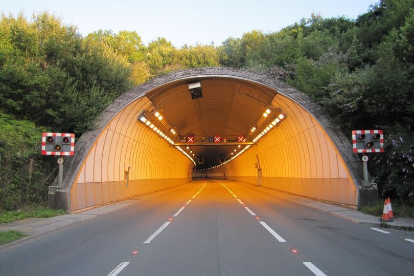 The western portal of the A38 Saltash Tunnel