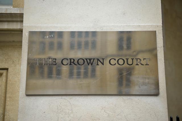 A sign for Bristol Crown Court (Ben Birchall/PA)