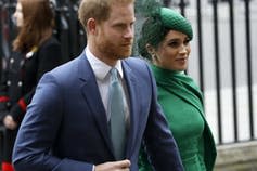 Harry and Meghan arrive at the annual Commonwealth Day service.