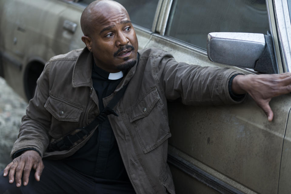 Seth Gilliam as Father Gabriel in <em>The Walking Dead</em> (Photo Credit: Gene Page/AMC)