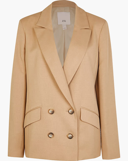 River-Island-Beige-Double-Breasted-Blazer