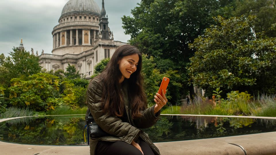 Lena telling her mum she was offered a job. London, June 2022. - Courtesy Polly Braden