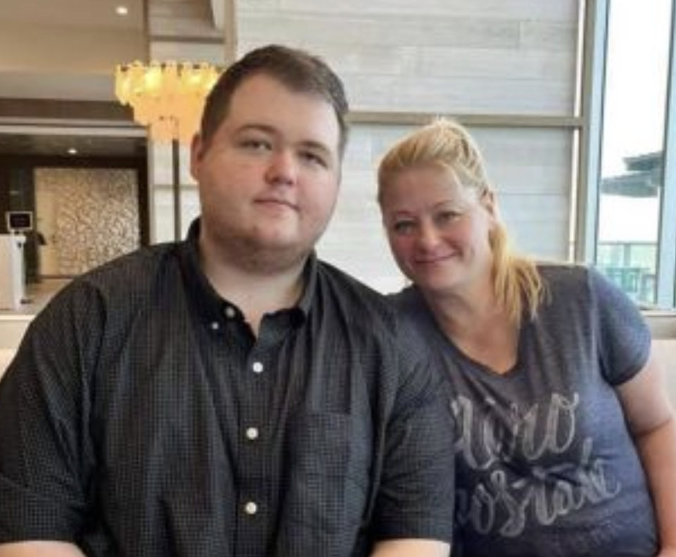 Colorado Springs shooting suspect Anderson Lee Aldrich and his mother Laura Voepel in a photo provided to CNN (CNN)