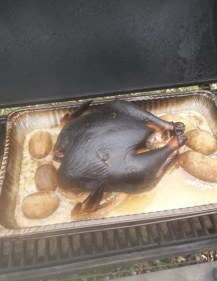 burnt turkey