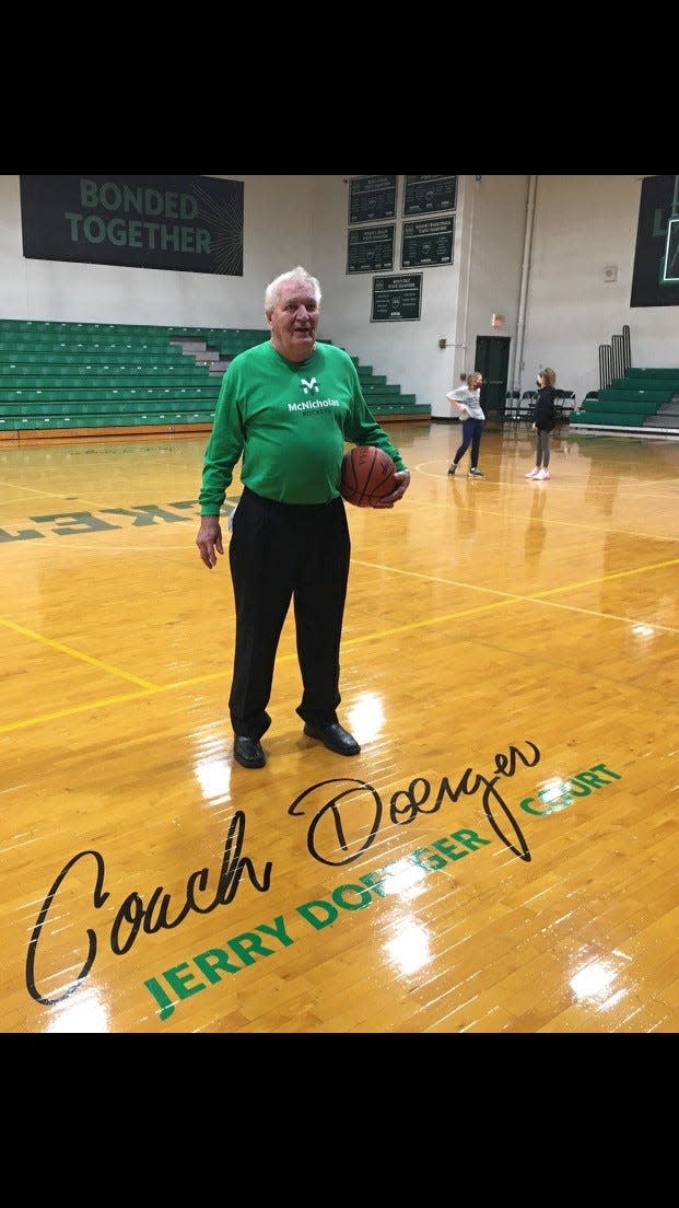 McNicholas named their basketball court after former coach Jerry Doerger who is now a member of the LaRosa's Hall of Fame.