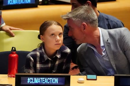 Swedish environmental activist Thunberg appears at Youth Climate Summit at UN's HQ in New York