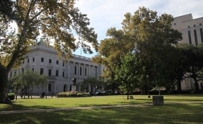 Lafayette Square, outside the 5th U.S. Circuit Court of Appeals in New Orleans