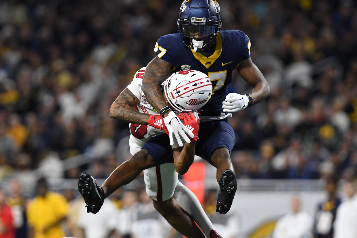 Toledo cornerback Quinyon Mitchell is the top defensive prospect in this NFL Draft. (Lon Horwedel-USA TODAY Sports)