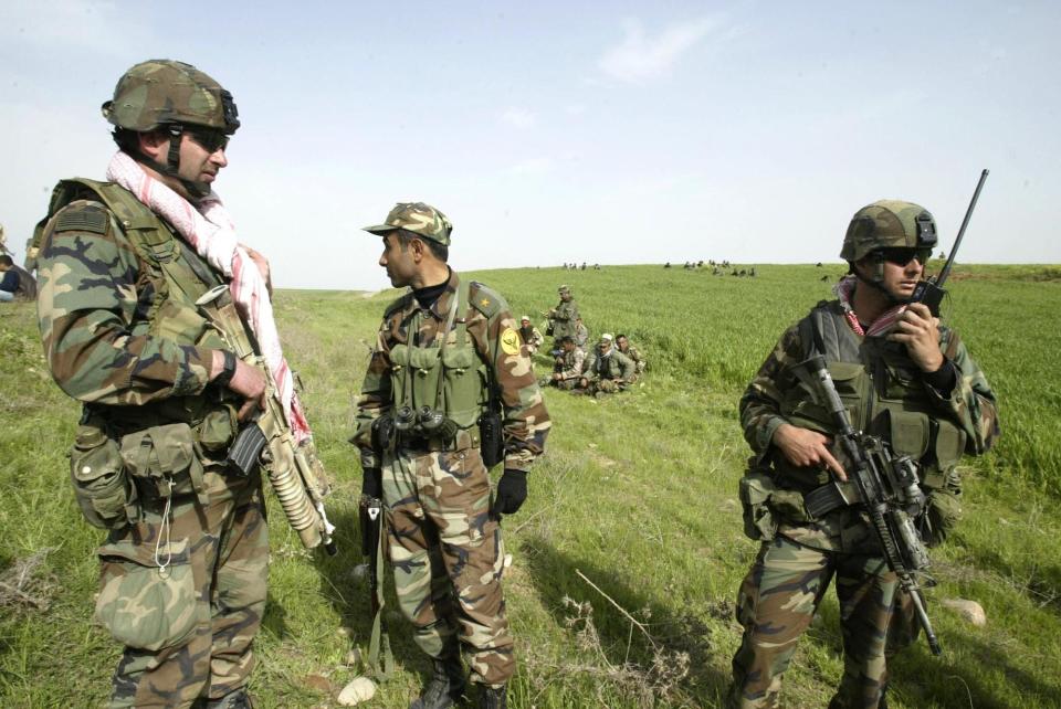 US soldier Kurdish peshmerga Iraq