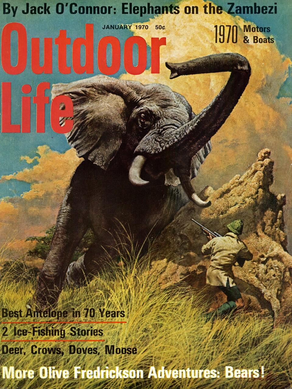 January 1970: Many of Jack O’Connor’s stories were illustrated for the covers.
