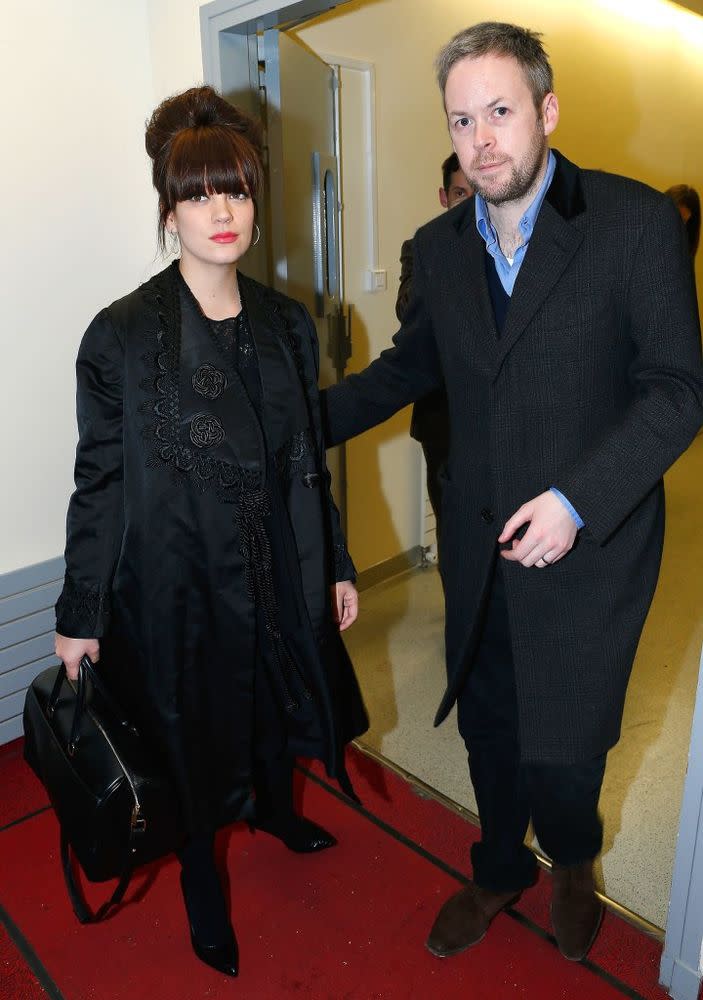 Lily Allen and Sam Cooper (in 2013)