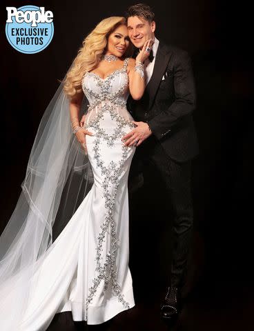 <p>Fadil Berisha</p> Darcey Silva and Georgi Rusev on their wedding day