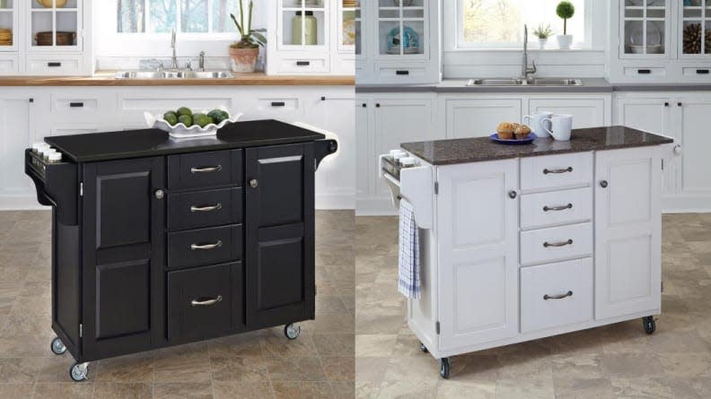 Storage at a premium but ample floor space? A kitchen island could be the answer.