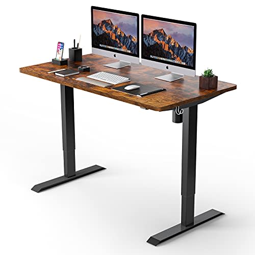 Electric Standing Desk, 48 x 24 inches Whole Piece Deskboard Adjustable Height Desk