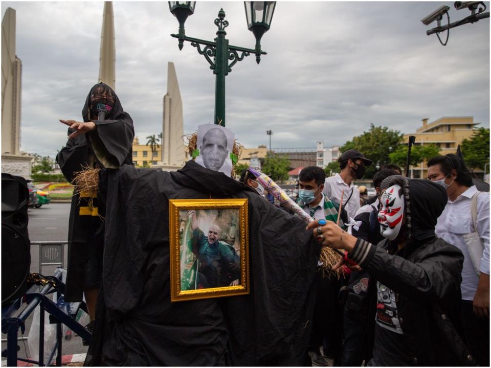 Thailand protests voldemort straw man