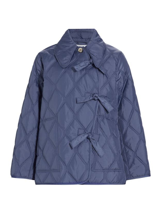 <p>Ganni Ripstop Quilted Jacket, $297 (from $395), <a href="https://rstyle.me/+Ox7NW4a5gYh_vYxqMCSljQ" rel="nofollow noopener" target="_blank" data-ylk="slk:available here;elm:context_link;itc:0;sec:content-canvas" class="link ">available here</a> (sizes 0-12)</p>