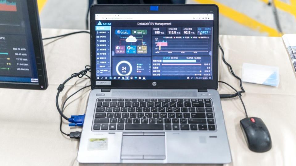 現場也有展出民間廠商的EMS電能管理系統使用介面。(攝影/ 劉家岳)