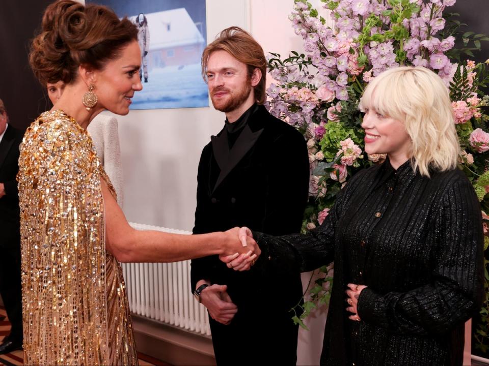 Billie Eilish and brother Finneas meet the Princess of Wales (Getty Images)