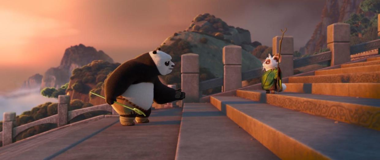 jack black, dustin hoffman, kung fu panda 4