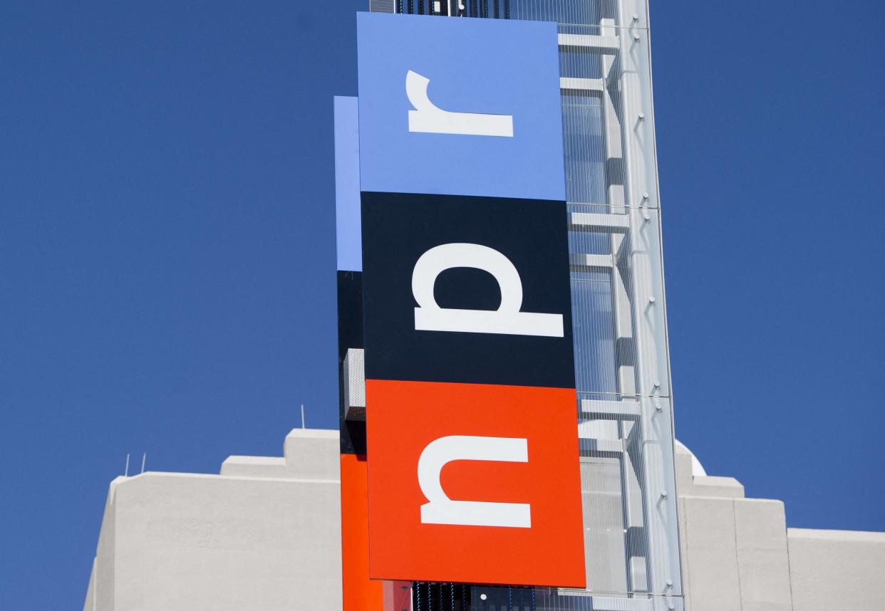 Le logo du média américain NPR, qui a annoncé cesser ses activités sur Twitter jusqu’à nouvel ordre.