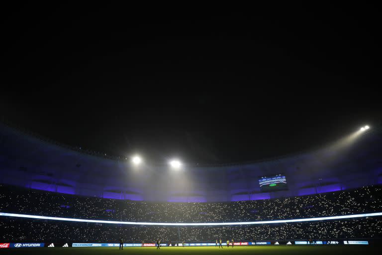 El estadio Madre de Ciudades, de Santiago del Estero, escenario del furor de los hinchas argentinos por el equipo dirigido por Javier Mascherano