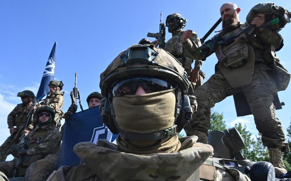 Fighters of the Russian Volunteer Corps - Getty