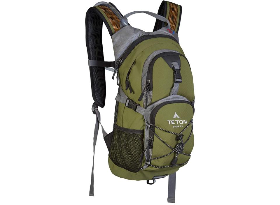 The Teton Sports Backpack quenches thirst while providing superior storage on the go.  (Source: Amazon)