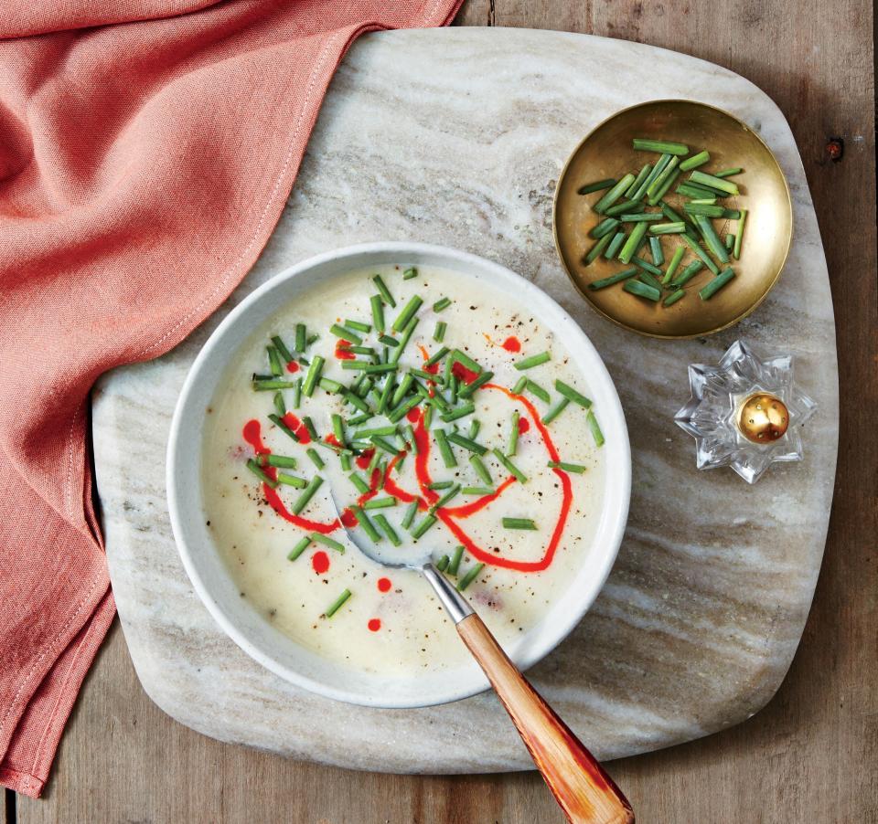 Creamy Potato-and-Ham Hock Slow-Cooker Soup