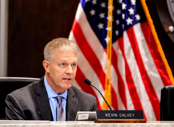 Oklahoma County Commissioner Kevin Calvey, pictured here in 2019, announced Monday he would be running to replace retiring District Attorney David Prater.