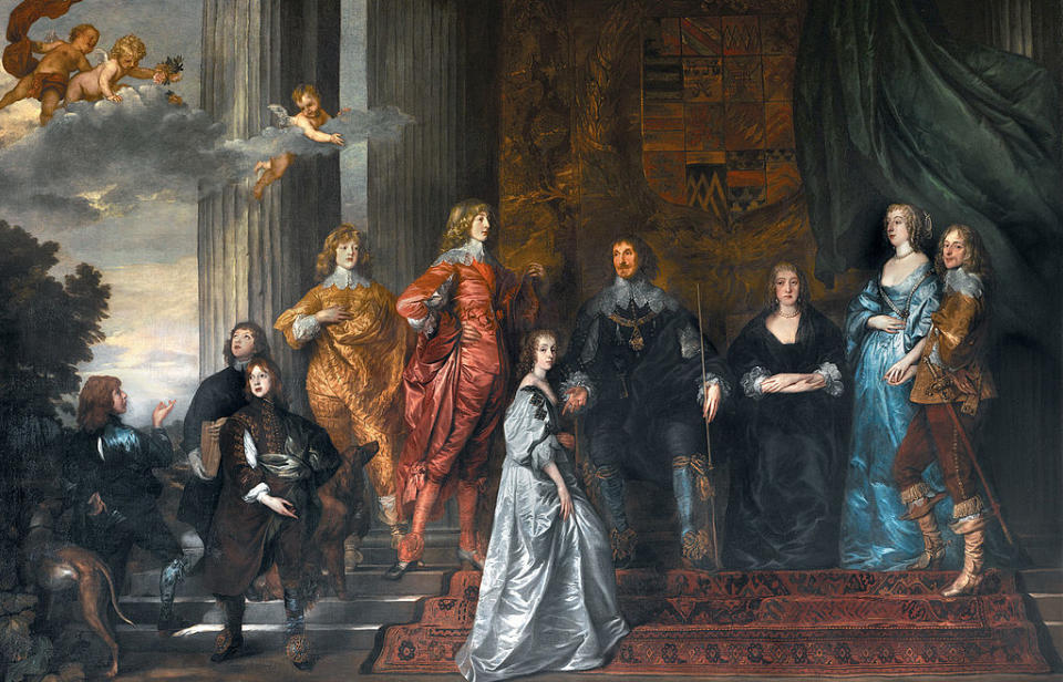 《Philip Herbert, 4th Earl of Pembroke with his Family》by Anthony van Dyck (Wikimedia Commons提供) 