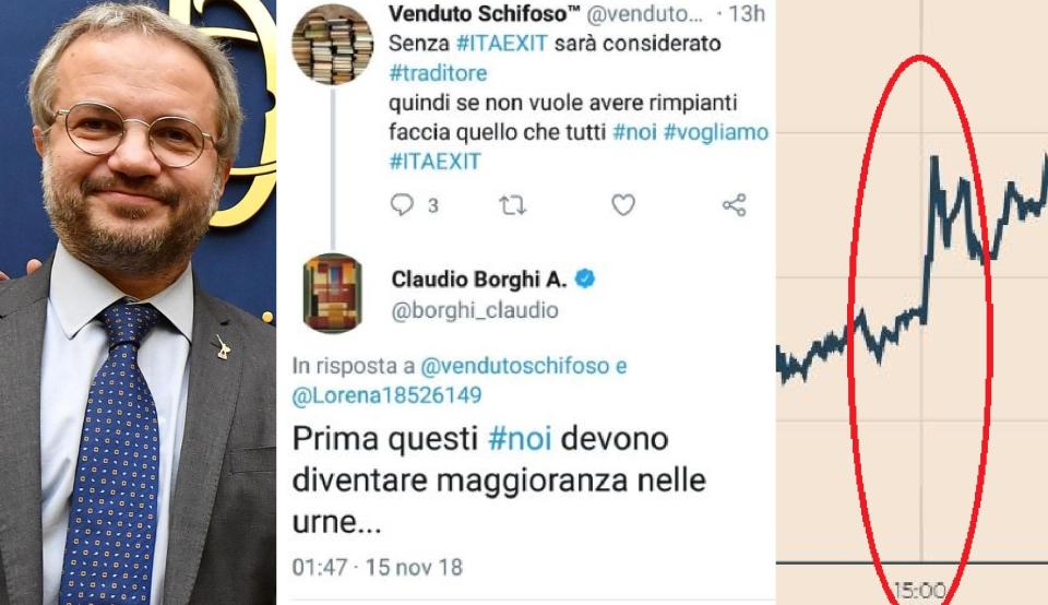 Borghi, il tweet e lo spread (foto: HuffPost Italia)