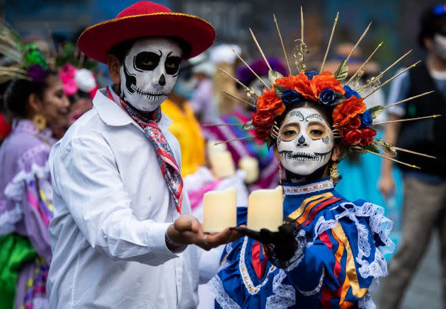 Día de los Muertos, en México DF. (Photo: CLAUDIO CRUZ via Getty Images)
