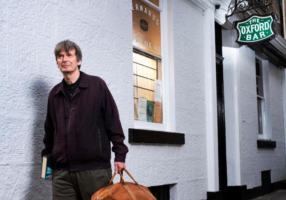 Edinburgh writer Ian Rankin exploring the city