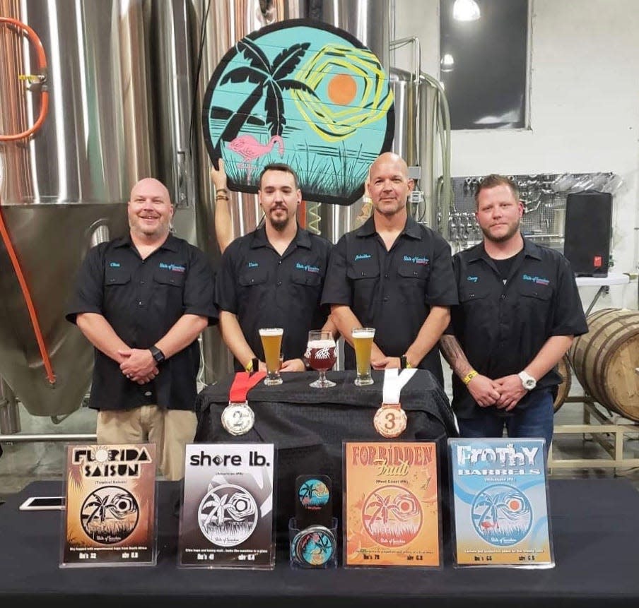 Chris Ellison, Devin Giles, Johnathan Billings and Casey Johnson created State of Sunshine Brewing.