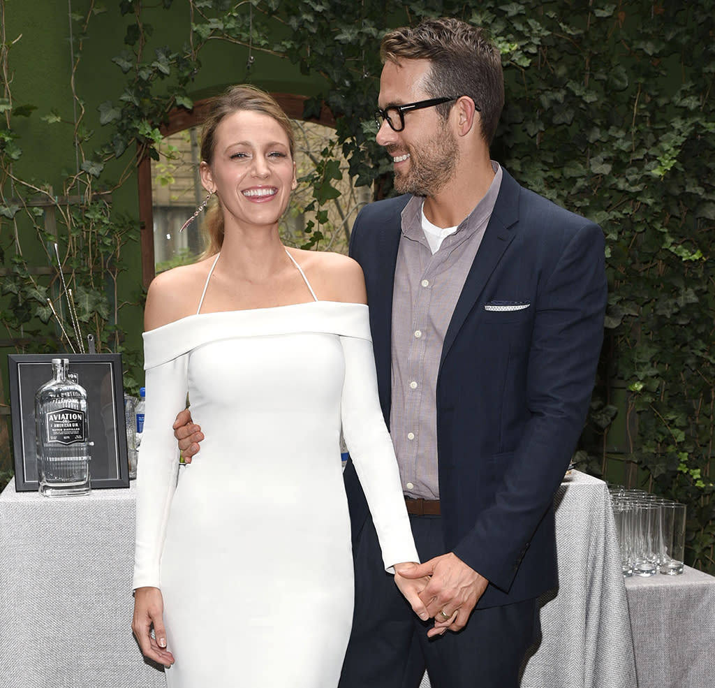 Blake Lively and Ryan Reynolds teamed up in support of Aviation Gin. (Photo: Michael Simon/startraksphoto.com)