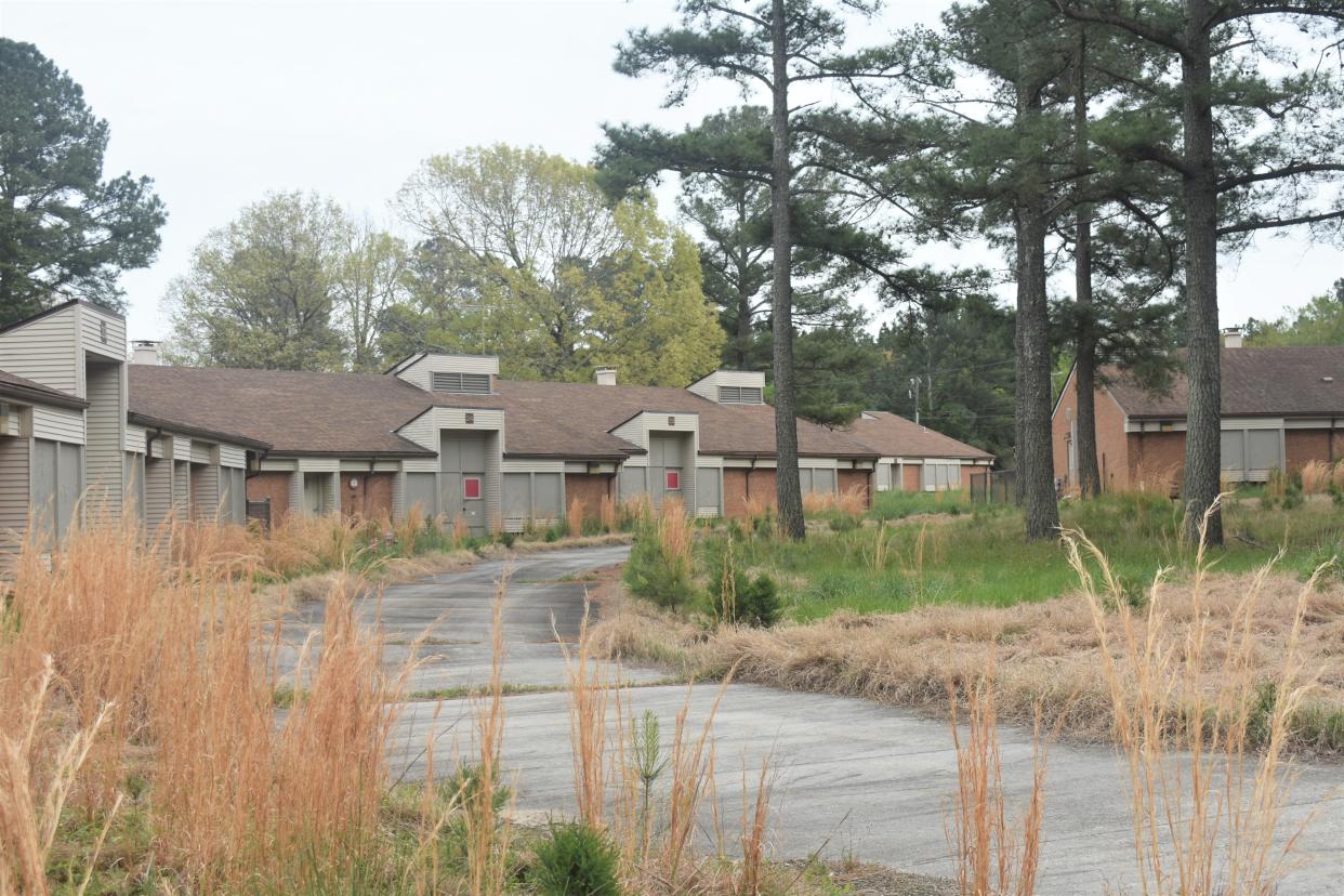 Several cottages at the site of the former Southside Virginia Training Center. Cottages are proposed to be used as part of a plan to house the homeless.