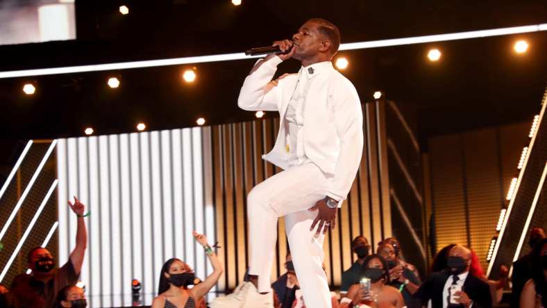 Kirk Franklin performs onstage at the BET Awards 2021 at Microsoft Theater on June 27, 2021 in Los Angeles, California. (Photo by Bennett Raglin/Getty Images for BET)