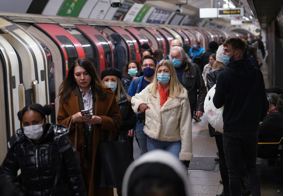 London is seeing some of the highest daily cases according to estimates (PA)